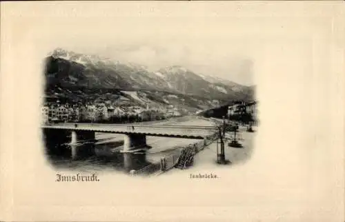 Präge Ak Innsbruck in Tirol, Innbrücke