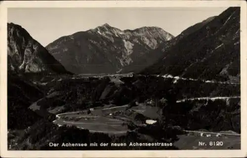 Ak Pertisau Eben am Achensee Tirol, Gesamtansicht, Achenseestraße