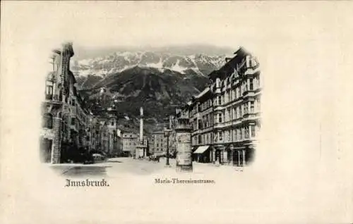 Präge Ak Innsbruck in Tirol, Maria-Theresienstraße