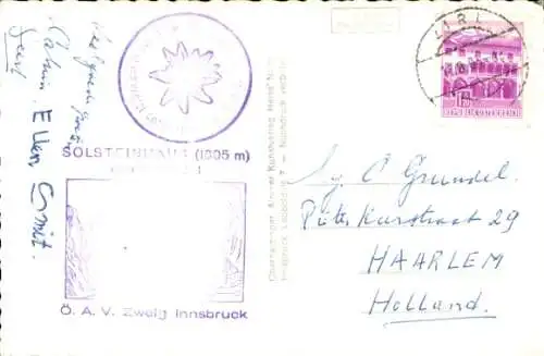 Ak Zirl in Tirol, Solsteinhaus