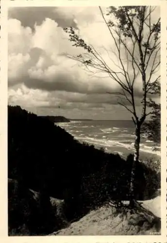 Ak Pillau Ostpreußen, Blick zum Meer