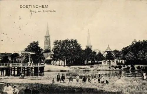 Ak Doetinchem Gelderland, Brücke, Ijselkade