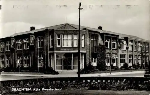 Ak Drachten-Friesland Niederlande, Rijks Kweekschool