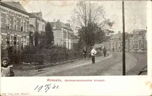 Ak Almelo Overijssel Niederlande, Ootmarsumsche Straße