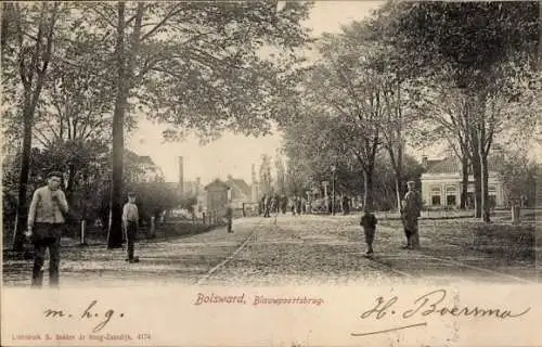 Ak Bolsward Fryslân Niederlande, Blauwpoortsbrug