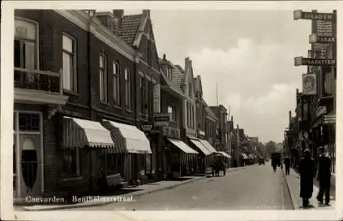 Ak Coevorden Drenthe, Bentheimerstraat, Geschäfte