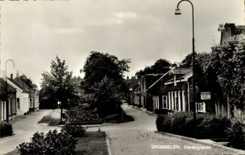 Ak Drimmelen Nordbrabant Niederlande, Herengracht