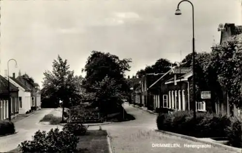 Ak Drimmelen Nordbrabant Niederlande, Herengracht