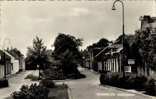 Ak Drimmelen Nordbrabant Niederlande, Herengracht