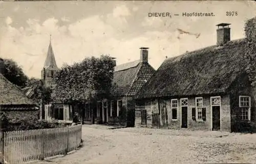 Ak Diever Drenthe Niederlande, Hoofdstraat