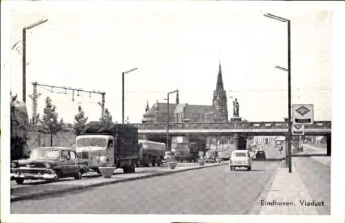 Ak Eindhoven Nordbrabant Niederlande, Viadukt