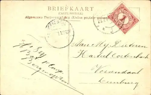 Ak Bergen op Zoom Nordbrabant Niederlande, Wouwsche Plantage, Schloss Emsens