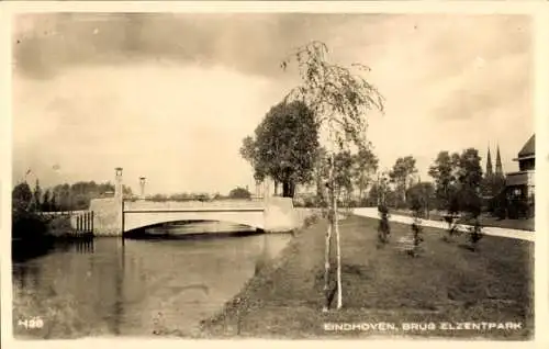 Ak Eindhoven Nordbrabant Niederlande, Brücke Elzentpark