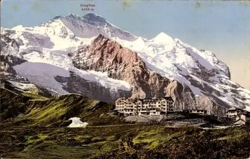 Ak Kanton Bern, Berner Oberland, Kleine Scheidegg, Jungfrau