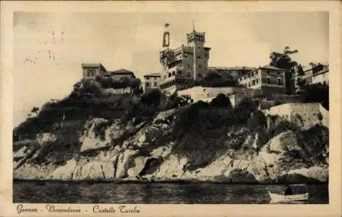 Ak Boccadasse Genova Genua Liguria, Castello Turche