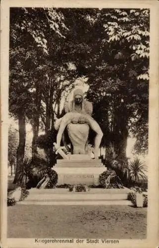 Ak Viersen in Nordrhein Westfalen, Kriegerehrenmal