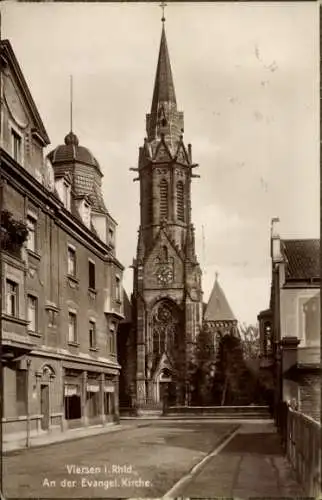 Ak Viersen Rheinland, an der Evangel. Kirche