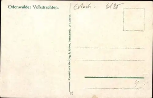 Ak Odenwälder Volkstrachten, Holzschnitzer bei der Arbeit, Spielzeugherstellung, Holzpferde