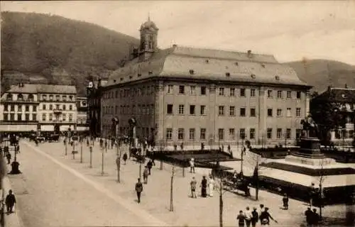 Ak Heidelberg am Neckar, Universität, Denkmal Kaiser Wilhelm I.