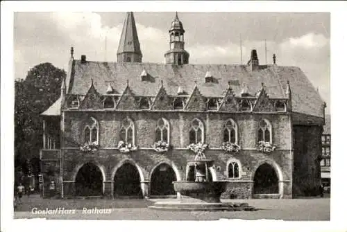 Ak Goslar am Harz, Rathaus