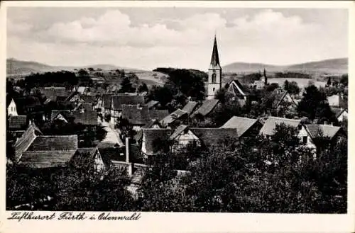 Ak Fürth im Odenwald, Teilansicht, Kirchturm