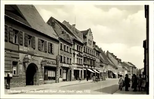 Ak Eilenburg Sachsen, Hotel Roter Hirsch, Torgauer Straße