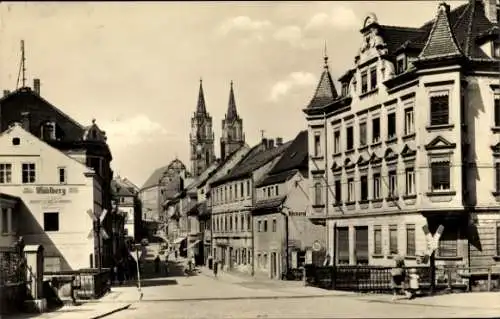 Ak Oschatz in Sachsen, August Bebel Straße