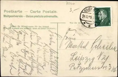 Ak Oschatz in Nordsachsen, Der Neumarkt mit Rathaus und St. Aegidien