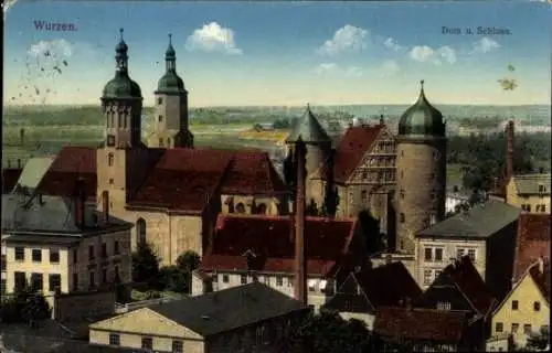 Ak Wurzen in Sachsen, Blick auf den Dom und Schloss