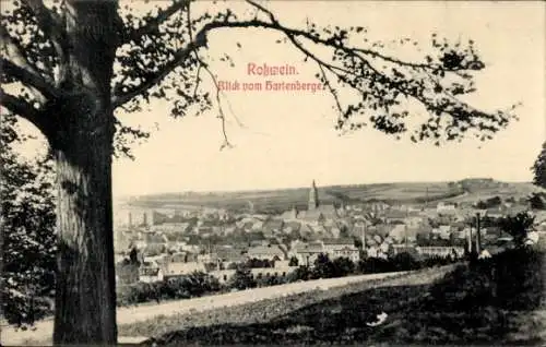 Ak Roßwein im Mittelsächsischen Bergland, Blick vom Hartenberg