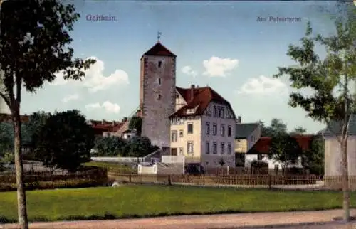 Ak Geithain in Sachsen, Pulverturm