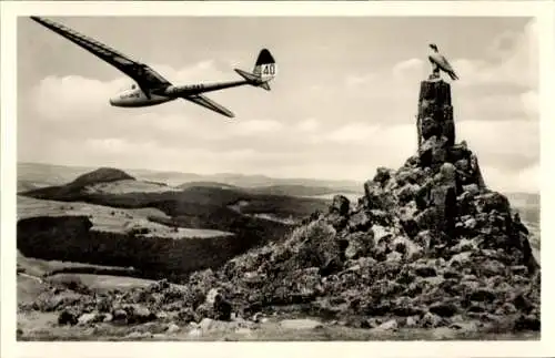 Abtosroda Poppenhausen, Fliegerdenkemal, Wasserkuppe, Segelflugzeug, Rhön