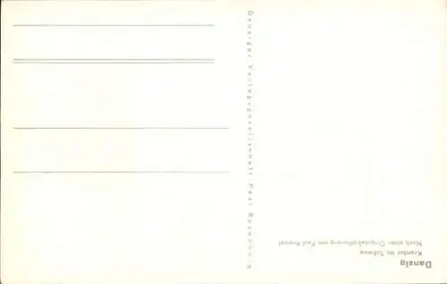 Künstler Ak Kreisel, Paul, Gdańsk Danzig, Glückwunsch Neujahr, Krantor, Schnee