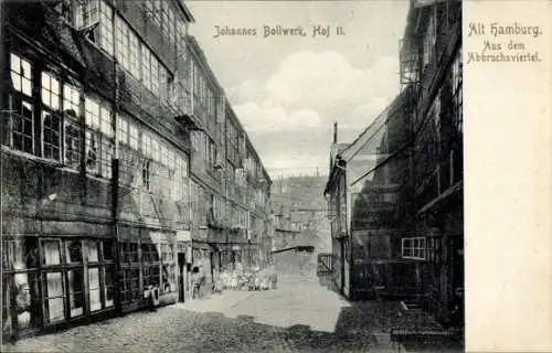 Ak Hamburg Altstadt, Johannes Bollwerk, Straßenpartie