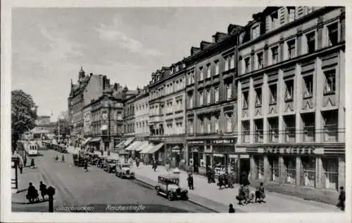 Ak Saarbrücken im Saarland, Reichsstraße, Cafe Kiefer