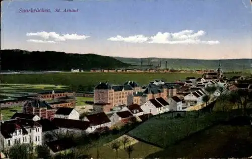 Ak St. Arnual Saarbrücken im Saarland, Panorama