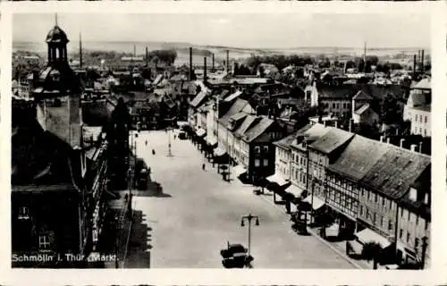 Ak Schmölln in Thüringen, Markt, Teilansicht