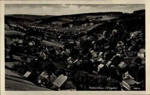 Ak Pobershau Marienberg im Erzgebirge, Panorama