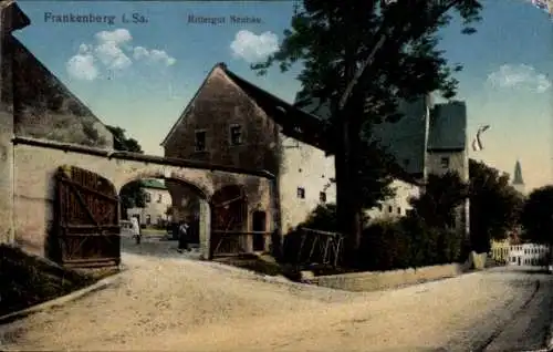 Ak Frankenberg an der Zschopau Sachsen, Rittergut Neubau