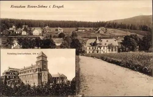 Ak Sehma Sehmatal im Erzgebirge, Fichtelberg Unterkunftshaus