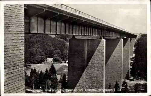 Ak Siebenlehn Großschirma in Sachsen, Reichsautobahnbrücke, Muldental