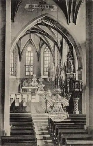 Ak Sayda im Erzgebirge, Inneres der Stadtkirche