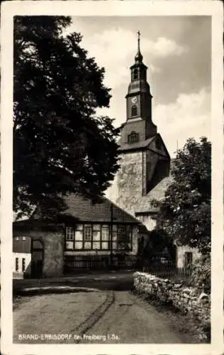 Ak Brand Erbisdorf Sachsen, Blick auf die Kirche