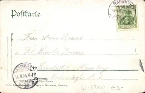 Ak Schwentine Oppendorf Schönkirchen Schleswig Holstein, Wasserfall