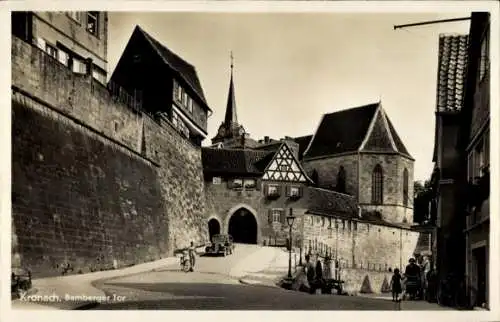 Ak Kronach in Oberfranken, Bamberger Tor