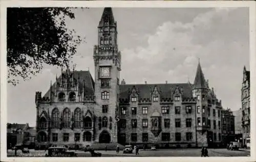 Ak Saarbrücken im Saarland, Rathaus