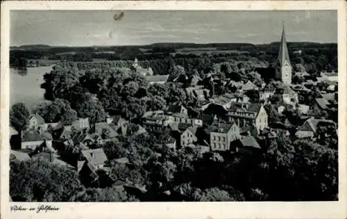 Ak Eutin Ostholstein, Gesamtansicht der Stadt mit Kirche