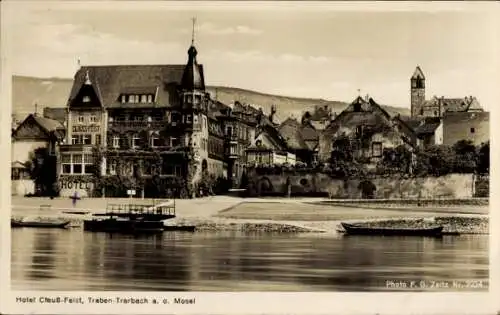 Ak Traben Trarbach Mosel, Hotel Clauß Feist