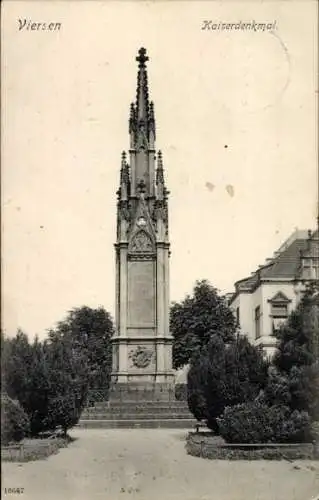 Ak Viersen in Nordrhein Westfalen, Kaiserdenkmal