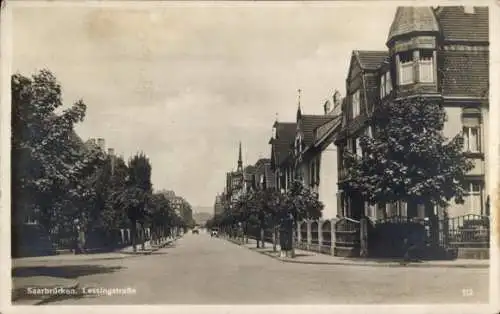 Ak Saarbrücken im Saarland, Lessingstraße